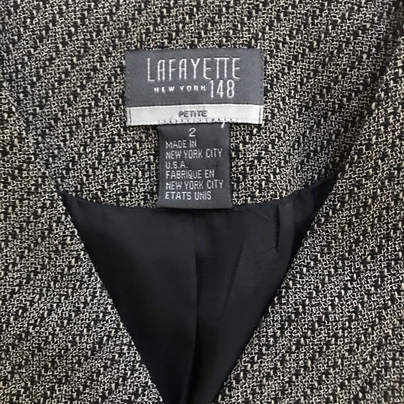 Lafayette 148 New York collarless Blazer-petite 2 - Picture 2 of 10